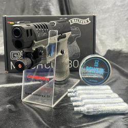 Pack laser pr&ecirc;t &agrave; tirer PISTOLET "WALTHER Q5 MATCH COMBO 5'' - CO2,CAL 4.5MM (AVEC VISEUR RDS 8)