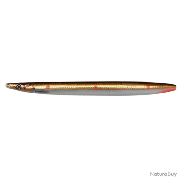 Poisson Nageur Savage Gear 3D Line Thru Sandeel 13,5cm Sinking 13,5cm 23g Brown Copper Red Dots