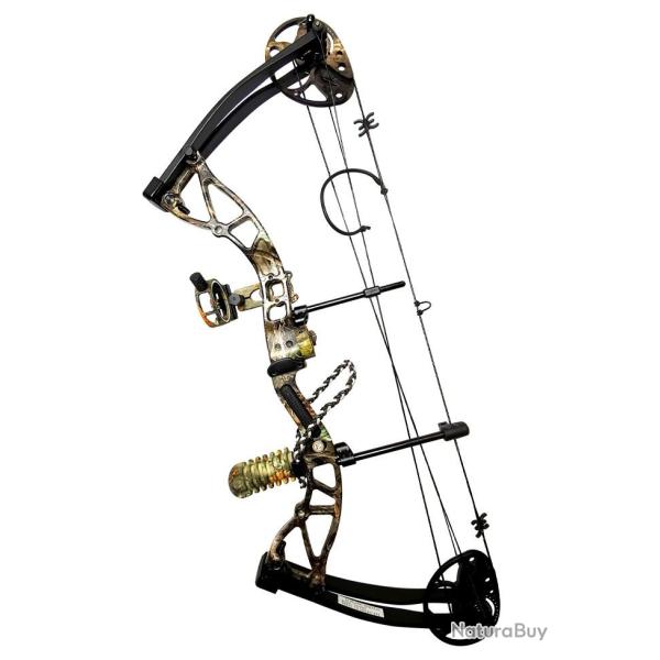 Kit arc  poulies EK Archery Exterminator camo 15-70 lbs / 17.5"-31.25"