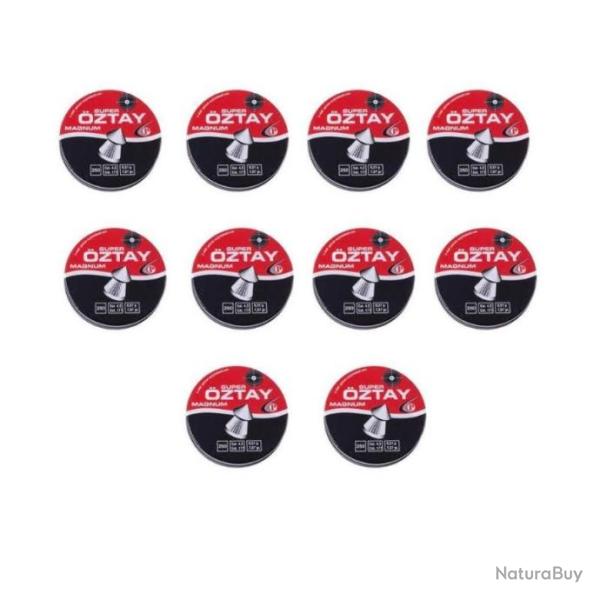 Lot de 10 botes de 250 plombs Oztay Calibre 4.5mm offre dstockage