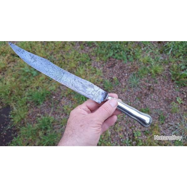 Couteau ancien NAPOLEON empereur des fran�ais .argent .