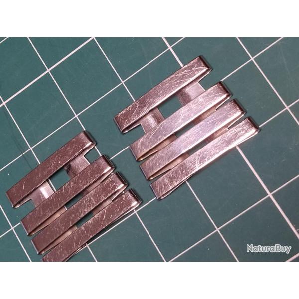 COMMANDANT, PAIRE DE BARRETTES METALLIQUES DE GRADE  MOD 48/52 (2)