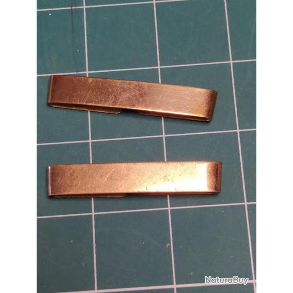 SOUS LIEUTENANT, PAIRE DE BARRETTES METALLIQUES DE GRADE  MOD 48/52