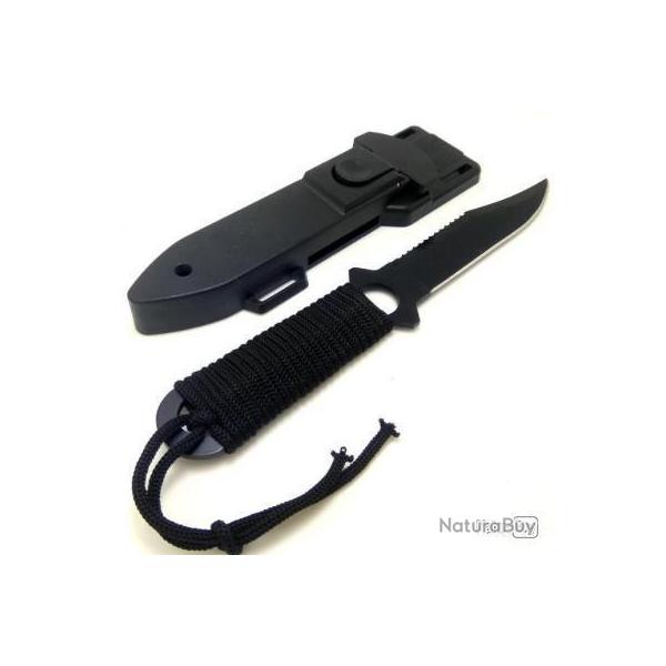 Couteaux tactiques lame fixe acier inoxydable multifonction