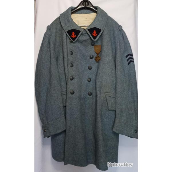 Capote troupe infanterie colonial mod�le 16 ww1 bleu horizon