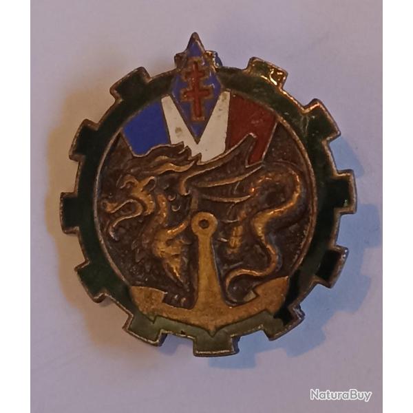 Insigne train des troupes fran�aise d'indochine sud