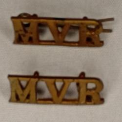 Insigne anglais titre d'&eacute;paule mvr gb ww1