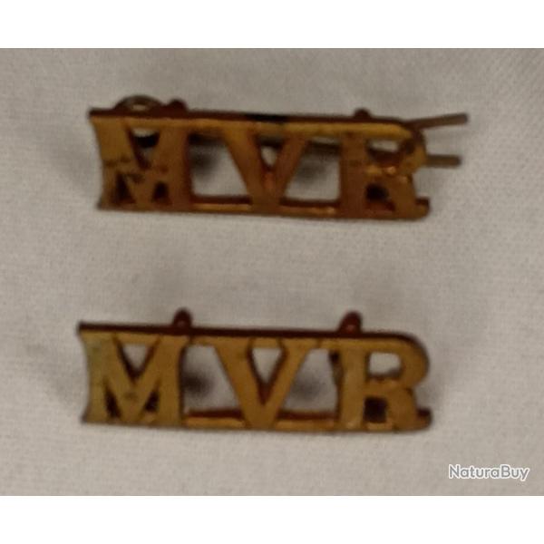 Insigne anglais titre d'�paule mvr gb ww1