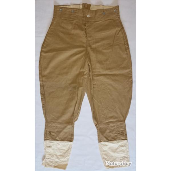 Pantalon culotte toile mod�le 1915/27 troupes colonial l�gion 2gm