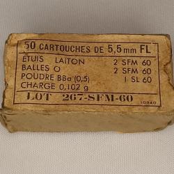 Boite vide munitions d'entrainement arm&eacute;e fran&ccedil;aise