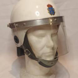 Casque mo police su&eacute;doise 70/80 vintage