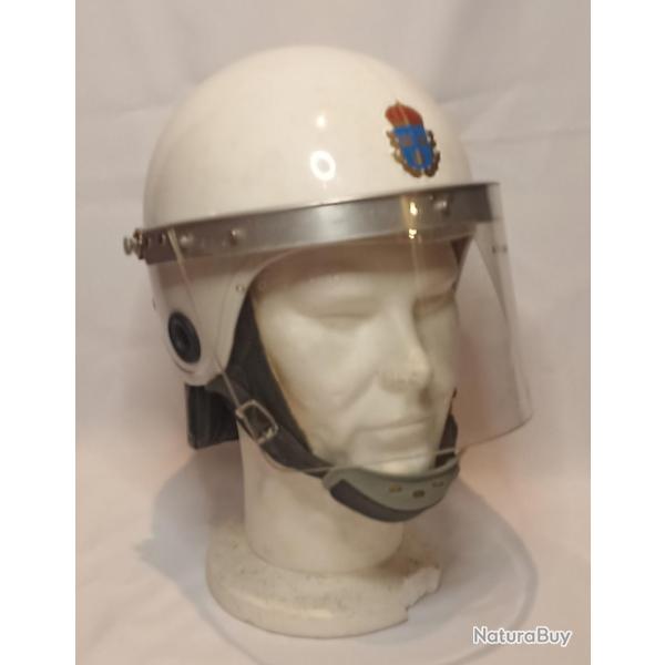 Casque mo police su�doise 70/80 vintage