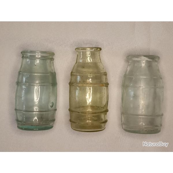 Pots en verre Allemand 14/18 motarde marmelade WW1