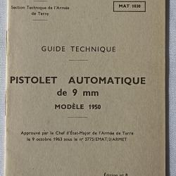 Guide technique P.A. 9mm MAC 50