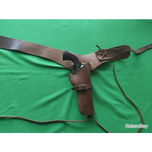 Ceinturon western ( BUSCADERO ) cuir