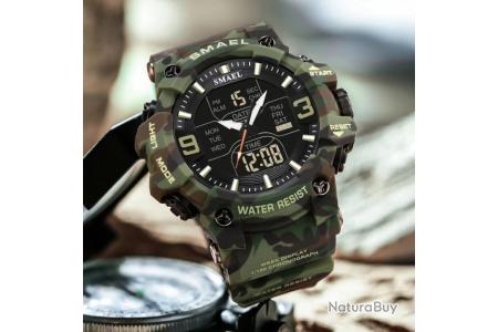 Montre Militaire Suisse Homme - Acier Inoxydable Résistant à L'eau - Occasion