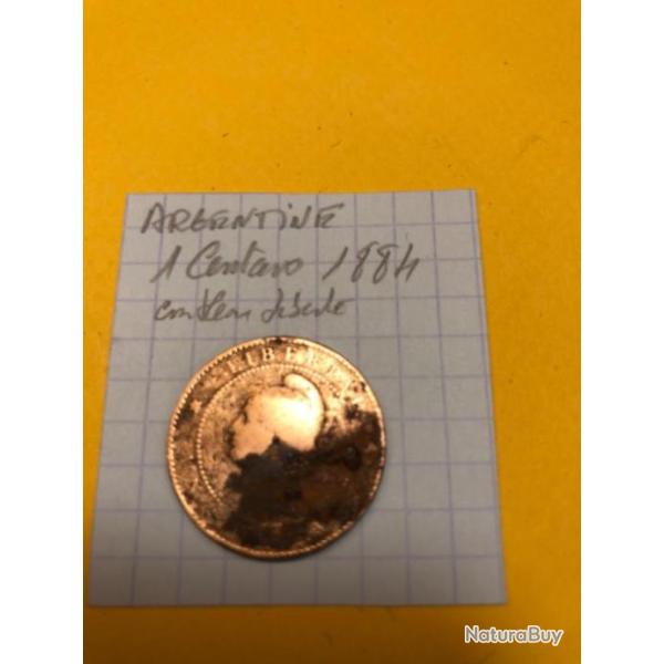 ARGENTINE - 1884 - 1Centavo - embl�me libert�