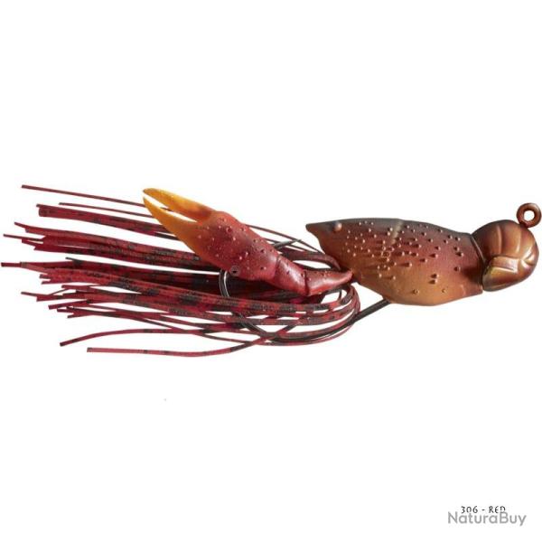 Rubber Jig Live Target Hollow Body Craw 5cm 306 - Red