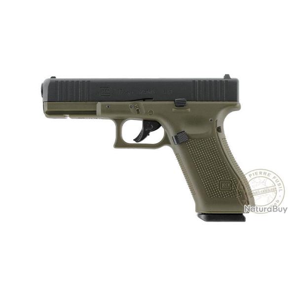 Pistolet � plomb CO2 4,5 mm BB - GLOCK 17 GEN5 - Blowback Vert kaki