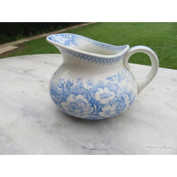 VINTAGE - Ancien Broc/Pichet a eau de toilette - JARDINIRE U et C SARREGUEMINES (Fin XIX-Dbut XX)