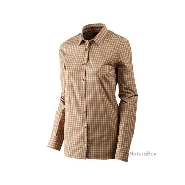 CHEMISE MANCHES LONGUES FEMME HARKILA SELJA LADY L/S CHECK - ROSE