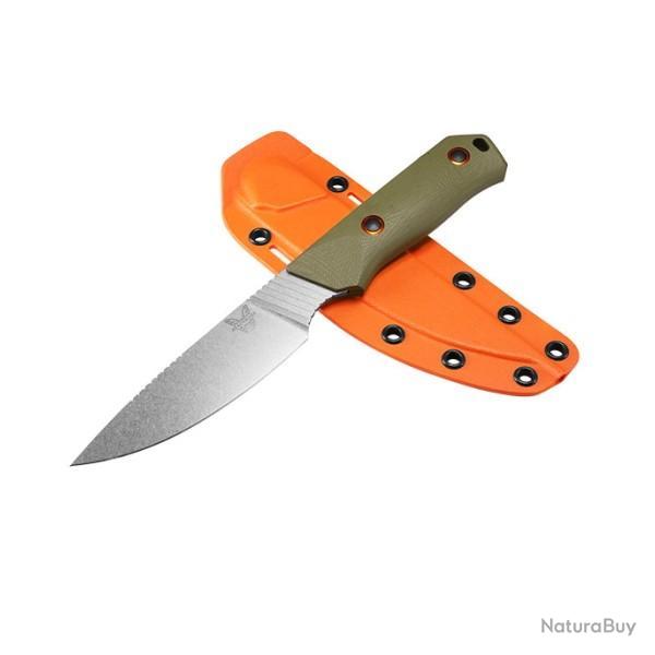 BEN15600-01 Couteau de chasse fixe Benchmade Raghorn lame satine