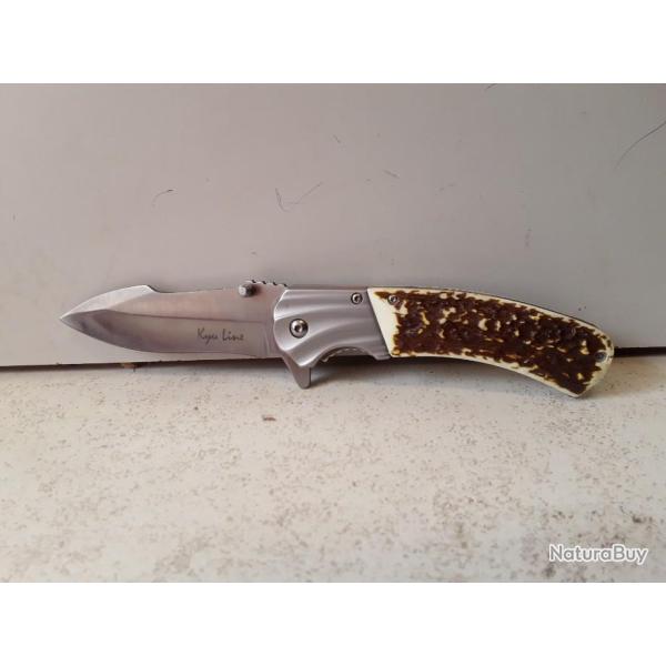 COUTEAU PKIANT KYU LINE FAUSSE CORNE 20CM