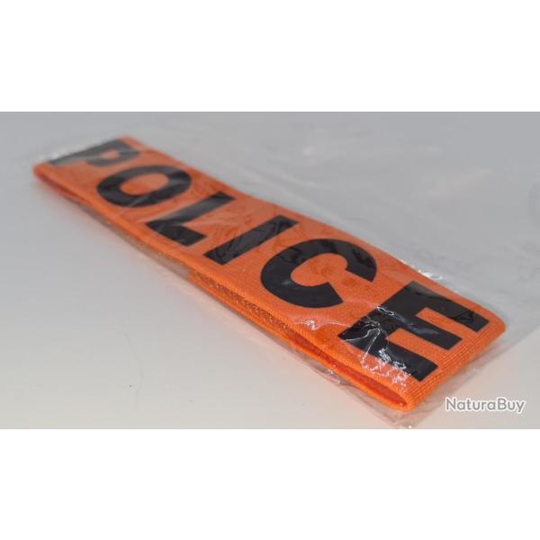 DE NOUVEAU EN STOCK! BRASSARD " POLICE " FACTICE REGLABLE VENTE LIBRE POUR ROLEPLAY F�TES PRIV�ES.