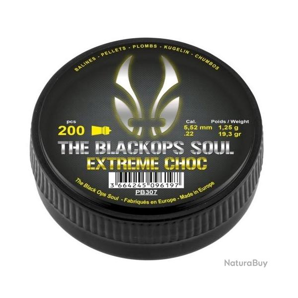 Plombs THE BLACK OPS SOUL cal.5.5mm extrem choc par 200
