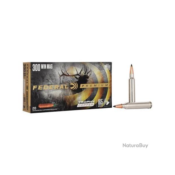 Munitions Federal Premium Ogive Trophy Bonded Tip - Cal. 300 Win. Mag - 165 grains