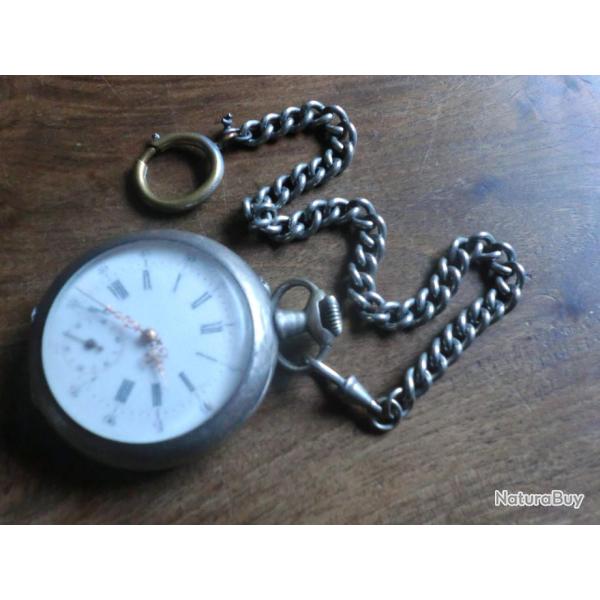 montre a gousset argent m�canique