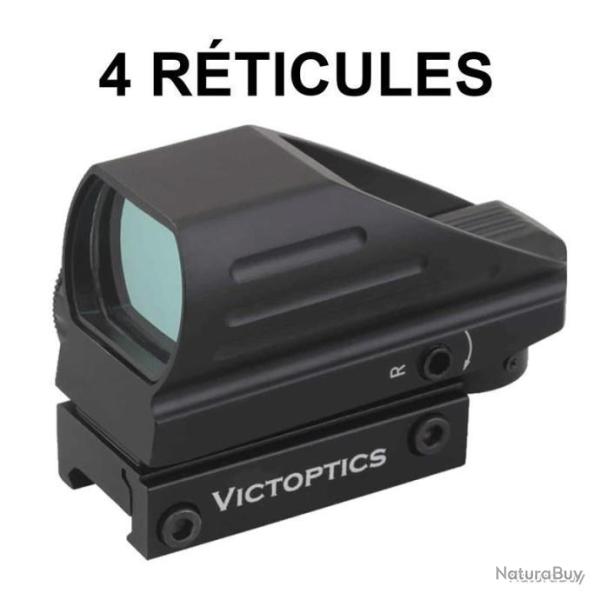 POINT ROUGE - RDSL03 VICTOPTICS - ANTICHOC - 4 R�TICULES LUMINEUX - LIVRAISON GRATUITE