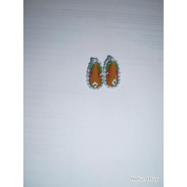 Broche Mocassins perl�s !  Indien , Trappeur, Country,FarWest ...