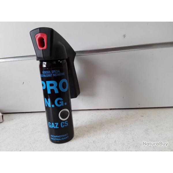 10534 BOMBE DE DEFENSE LACRYMOGNE PRO N.G GAZ CS 100ML NEUF