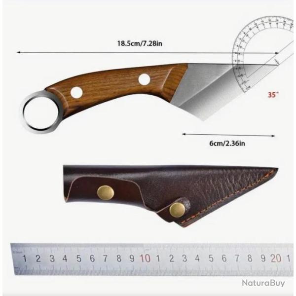 Couteau � d�soss� lame courte karambit indon�sien