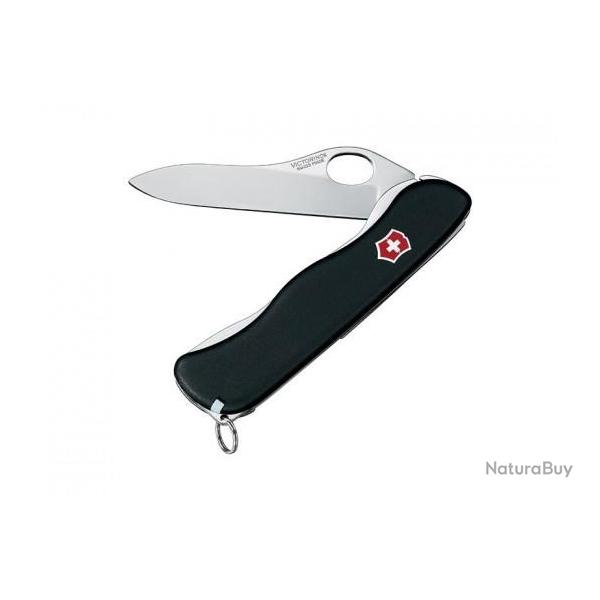 Couteau Suisse Victorinox - Sentinel Black lame lisse