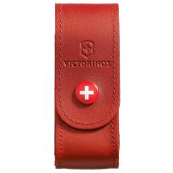 Etui cuir rouge Victorinox 91mm 6 &agrave; 14 P 4.0520.1
