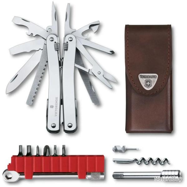 Outil multifonction Victorinox SwissTool Spirit X Plus 36 fonctions + �tui cuir