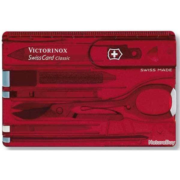 Carte multifonction SwissCard Classic Victorinox rouge