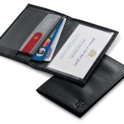 Etui cuir noir Victorinox SwissCard 4.0873.L