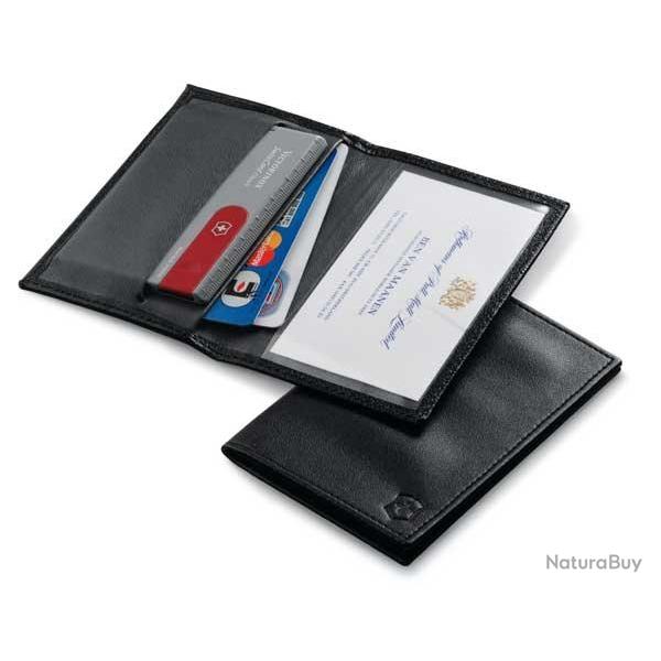 Etui cuir noir Victorinox SwissCard 4.0873.L