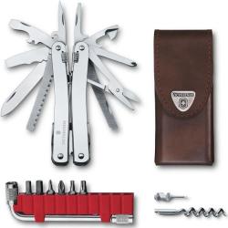 Outil multifonction Victorinox SwissTool Spirit X Plus 35 fonctions + &eacute;tui cuir