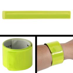 Bracelet et brassard r&eacute;tro r&eacute;fl&eacute;chissant CAO fluo Roll Up