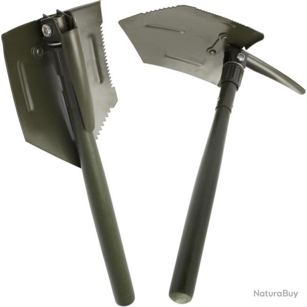 Pelle pioche pliante CAO avec pic