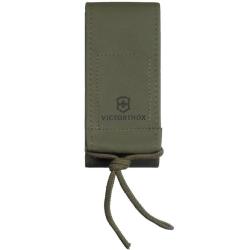 Etui cuir synth&eacute;tique vert Victorinox 111mm jusqu'&agrave; 10 P 4.0822.4