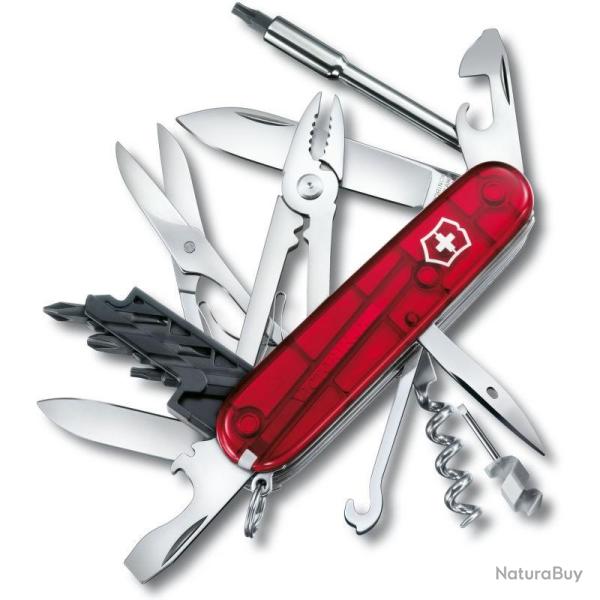 Couteau suisse Victorinox Cybertool M rouge translucide