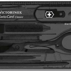 Carte multifonction SwissCard Classic Victorinox noire