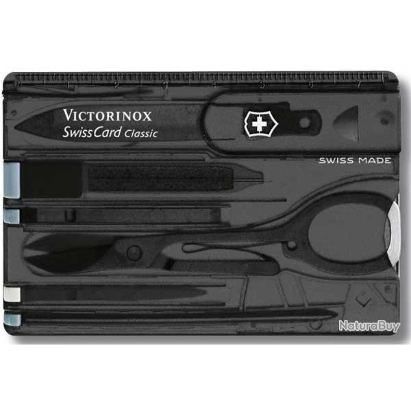 Carte multifonction SwissCard Classic Victorinox noire
