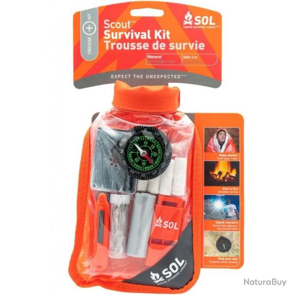 Trousse de survie �tanche SOL Scout Survival Kit