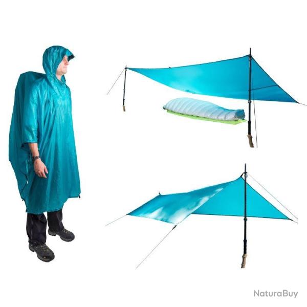 Poncho Tarp Sea to Summit Ultra-Sil Nano bleu